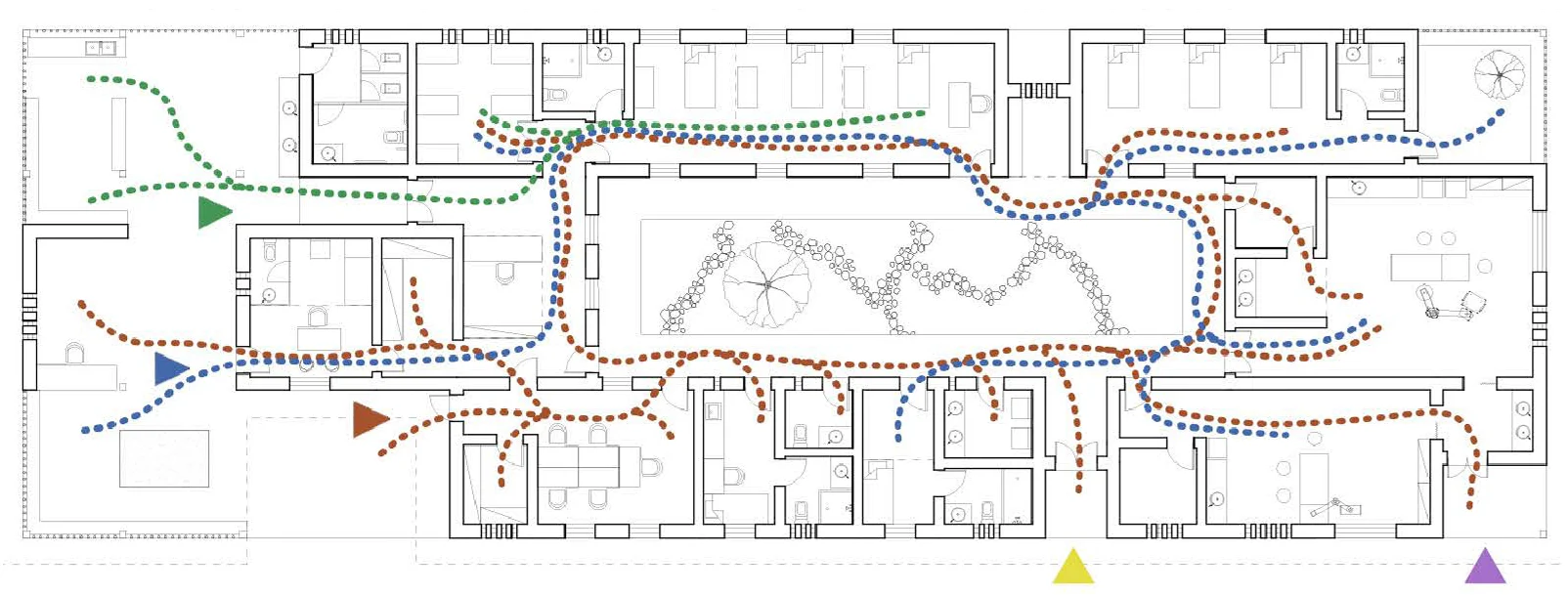 Circulation analysis on the plan