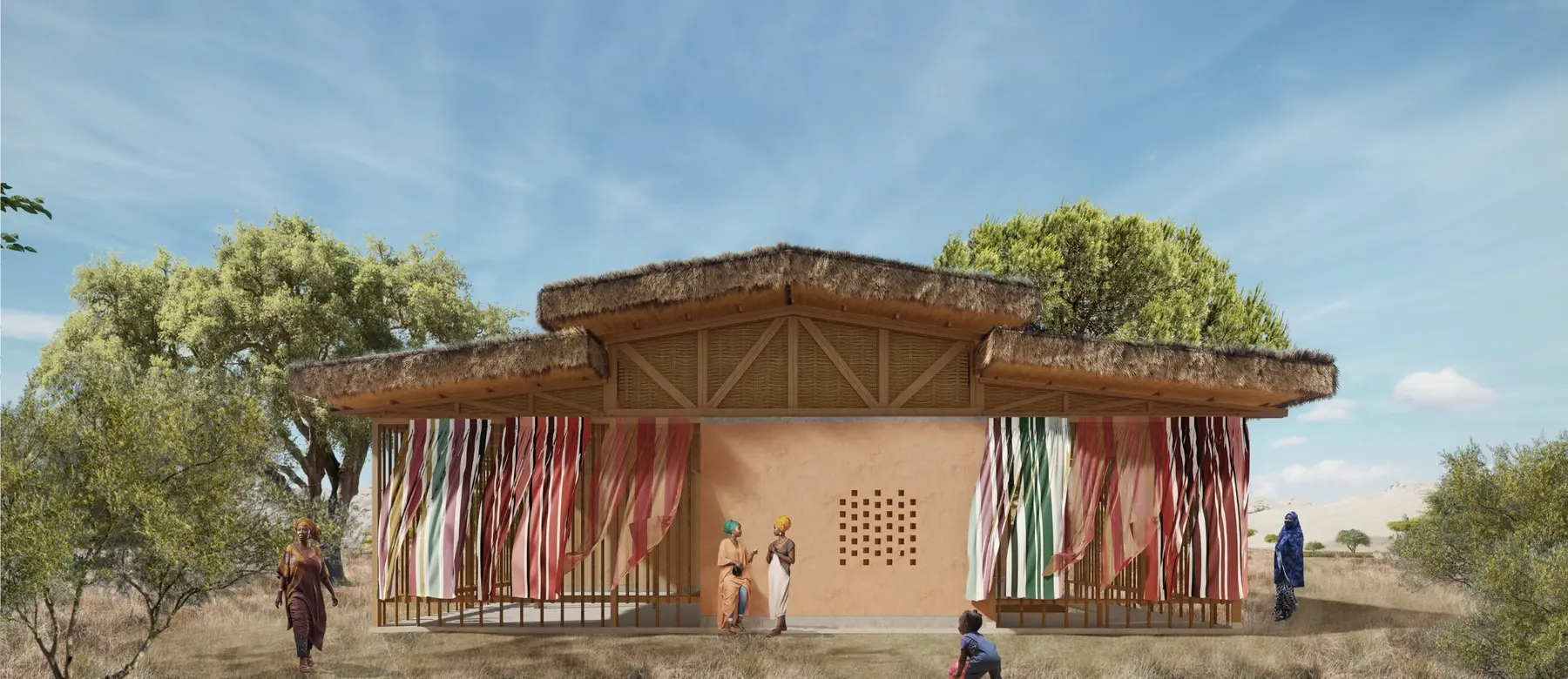 Entrance · Fabric Façade