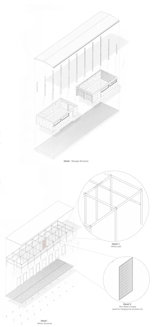 Storage and Winter Structure · Exploded with Details